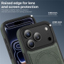 Zaščitni ovitek iz PU usnja z MagSafe za iPhone 17 Pro - temno siv