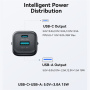 JOYROOM JR-TG7 Hitri polnilnik z vrati USB-C / USB-A - 33W - črn