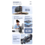 ESSAGER RC65WCF GaN hitri polnilnik z vrati 2x USB-C / USB-A - 65W - črn