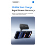 ESSAGER ES-CD61 GaN ultratanki hitri polnilnik z vrati USB-C / USB-A - 33W - črn