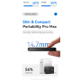 ESSAGER ES-CD61 GaN ultratanki hitri polnilnik z vrati USB-C / USB-A - 33W - črn