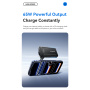 ESSAGER ES-CD48 GaN ultratanek hitri polnilnik z vrati USB-C / USB-A - 65W - črn