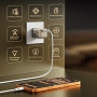 WEKOME WU-09 GaN hitri polnilnik s priključkom USB-C - 65W - oranžen