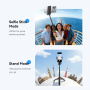 ESSAGER ES-F08 mini Bluetooth selfie palica s tripodom in MagSafe nosilcem za iPhone - črna