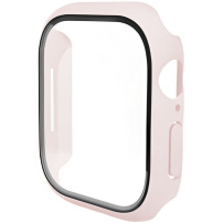 ENKAY maten ovitek s kaljenim steklom za Apple Watch 42mm (Series 10 / 11) - roza