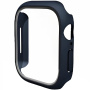 ENKAY maten ovitek s kaljenim steklom za Apple Watch 42mm (Series 10 / 11) - temno moder
