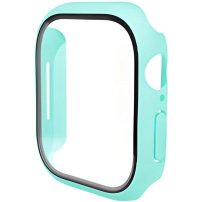 ENKAY mat ohišje s kaljenim steklom za Apple Watch 42mm (Series 10 / 11) - turkizno