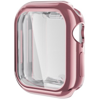 ENKAY ovitek iz mehke plastike z zaščito zaslona za Apple Watch 46mm - roza