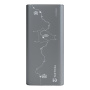 Tactical Squad Company prenosna baterija z 2x USB-C vrati - 10 000 mAh - siva