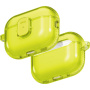 UNIQ Glase Pro Lock prozoren ovitek z zapenjanjem in karabinom za AirPods Pro 3 - limetno zelen