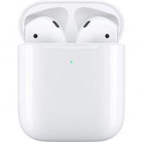 Prvotni brezžične slušalke z brezžično torbico Apple AirPods (2019) - belo