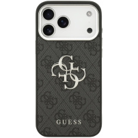 Guess 4G Silver Metal Logo ovitek za iPhone 17 Pro Max - siv