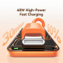 USAMS SJ787 silikonski polnilni in podatkovni kabel - USB-C na USB-C - 1 m - bel