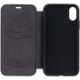 Maserati Granlusso Flip Case za iPhone X / XS - črna