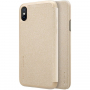 Nillkin Sparkle Folio Case Apple iPhone X / XS - zlato