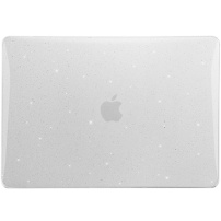 Sijoč prozoren ovitek z bleščicami za MacBook Neo (A3404) - prozoren