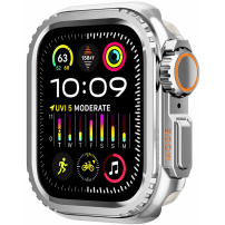 Kovinsko ohišje v stilu Watch Ultra za Apple Watch 42mm (Series 10 / 11) - srebrno