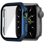 Mat zaščitni ovitek s kaljenim steklom za Apple Watch 41mm - modro