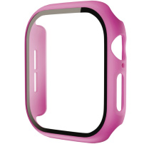 Matirano ohišje s kaljenim steklom za Apple Watch 42mm (Series 10 / 11) - fuksija
