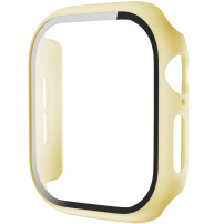 Matirano ohišje s kaljenim steklom za Apple Watch 42 mm (Series 10 / 11) - rumeno