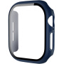Mat etui s kaljenim steklom za Apple uro 46 mm - temno modra