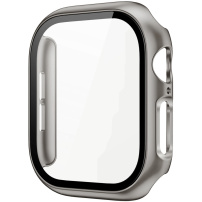 Kovinsko ohišje s kaljenim steklom za Apple Ura 46mm - naravni titan