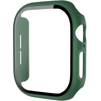 Mat ohišje s kaljenim steklom za Apple uro 46 mm - temno zeleno