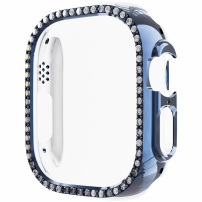 Kovinski etui s kristali za Apple Watch Ultra 49mm - temno modra