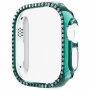 Kovinski etui s kristali za Apple Watch Ultra 49mm - modro