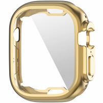 Metalni ovitek iz mehke plastike z zaščito zaslona za Apple Watch Ultra 49mm - zlato
