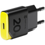 Tactical Minimi GaN adapter za hitro polnjenje s priključkom USB-C - 20W - črn