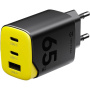 Tactical Minimi GaN adapter za hitro polnjenje z vrati 2x USB-C / USB-A - 65W - črn