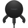 Spigen Essential Peltier Magnetni nosilec za avto za prezračevalno rešetko z brezžičnim polnjenjem za iPhone - črn