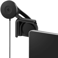 Spigen Tesla TapLock magnetni nosilec za avto na zaslon z brezžičnim polnjenjem za iPhone - črn
