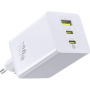Baseus EnerFill FE11 GaN adapter za hitro polnjenje s priključki 2x USB-C / USB-A - 100W - bel