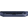 UNIQ Combat MagClick ovitek z barvnim okvirjem in MagSafe za iPhone 17 Pro - temno moder