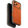 UNIQ Lyden DS MagClick usnjen ovitek z MagSafe za iPhone 17 Pro - oranžen