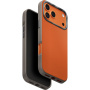 UNIQ Lyden DS MagClick usnjen ovitek z MagSafe za iPhone 17 Pro Max - oranžen