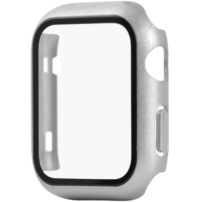 Zaščitni etui s kaljenim steklom za Apple Watch 38mm - srebro