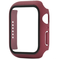 Zaščitni etui s kaljenim steklom za Apple Watch 40mm - bordo