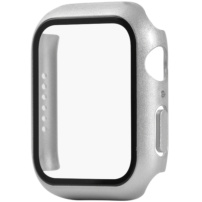 Zaščitni etui s kaljenim steklom za Apple Watch 40mm - srebro