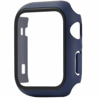 Zaščitni etui s kaljenim steklom za Apple Watch 42mm - temno modra