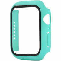 Zaščitni etui s kaljenim steklom za Apple Watch 44mm - turkizna