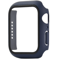 Zaščitni etui s kaljenim steklom za Apple Watch 44mm - temno modra