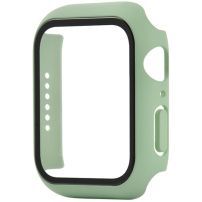 Mat etui s kaljenim steklom za Apple Watch 45mm - zelen