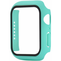 Mat etui s kaljenim steklom za Apple Watch 45mm - turkizen