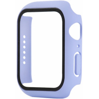 Mat etui s kaljenim steklom za Apple Watch 45mm - vijoličen