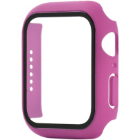 Mat etui s kaljenim steklom za Apple Watch 45mm - roza