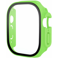 Mat etui s kaljenim steklom za Apple Watch Ultra 49mm - neonsko zelen