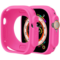 Zaščitni silikonski ovitek za Apple Watch Ultra 49mm - neon roza